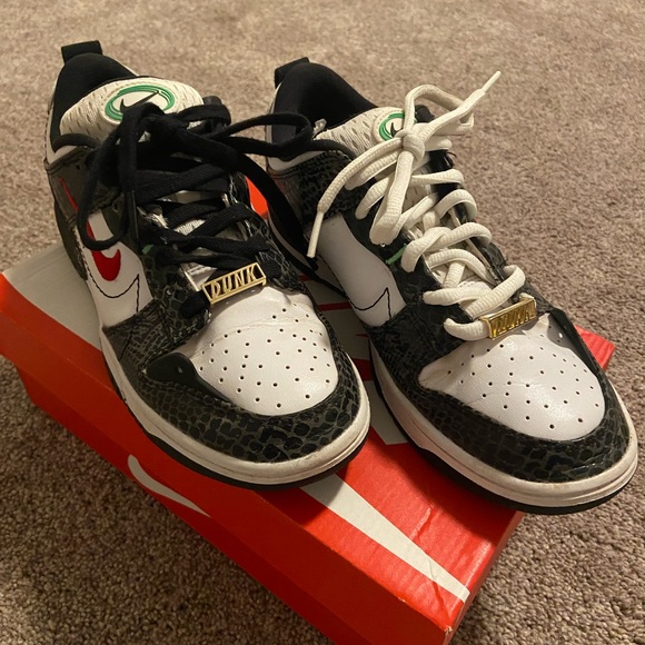 Nike black dunks snakeskin disrupt - Picture 7 of 9